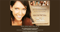 Desktop Screenshot of lonelywivesdatelink.com